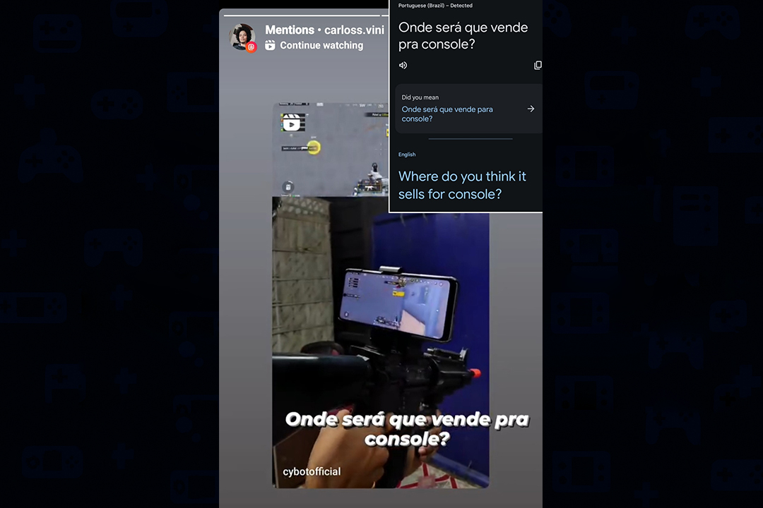 User message
