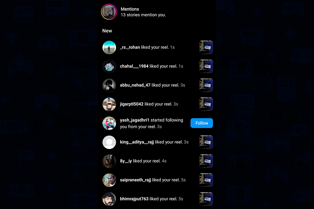 User message