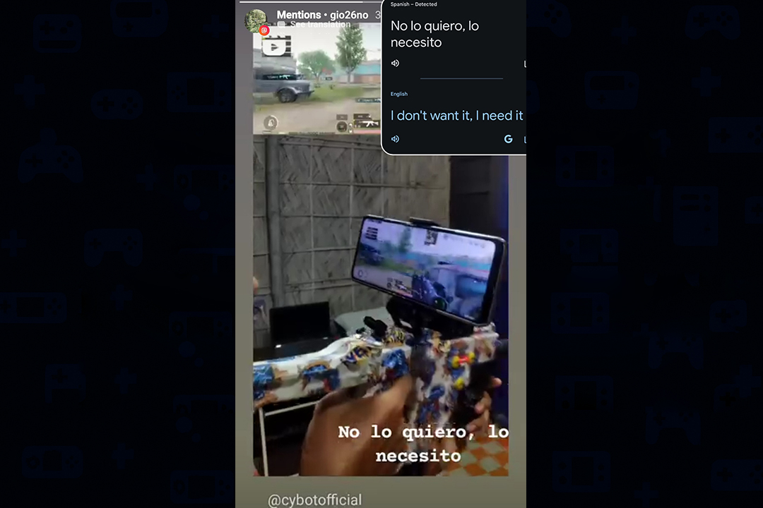 User message