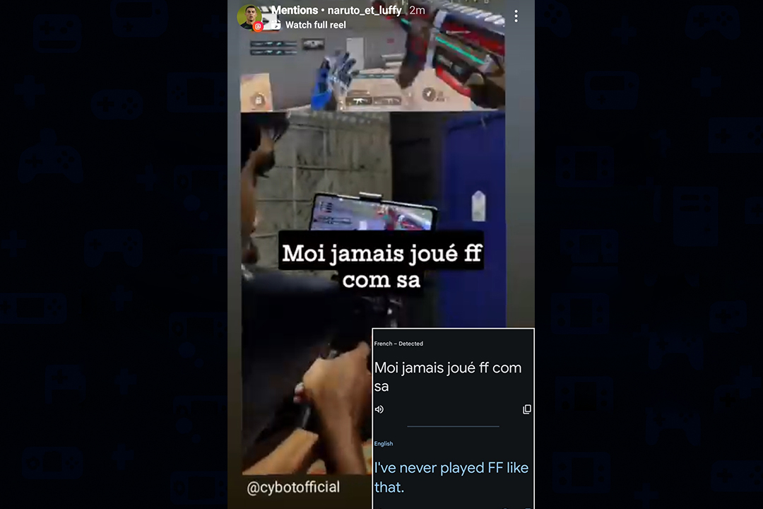 User message
